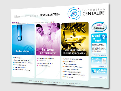 site internet Fondation Centaure